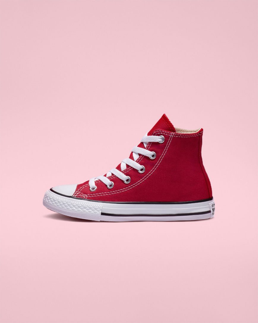 Boys' Converse Chuck Taylor All Star Classic High Top Shoes Red | AU 1905CZ